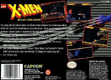 X-Men - Mutant Apocalypse (USA) box cover back